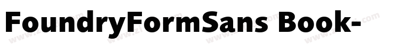 FoundryFormSans Book字体转换